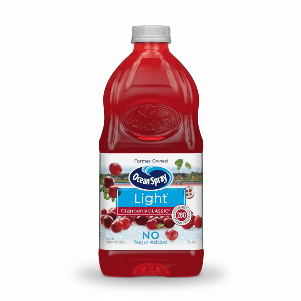 Ocean Spray Light Cranberry Classic Juice No Sugar Added 1.5 Liters