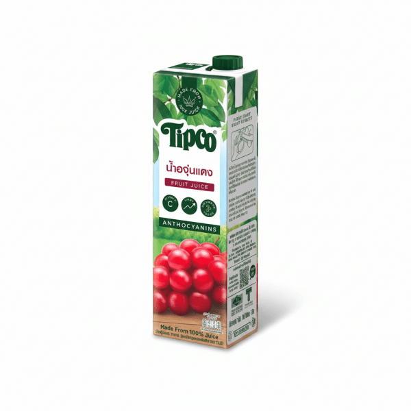 Tipco Red Grape Juice 1 Litre Anthocyanins Made From 100% Juice