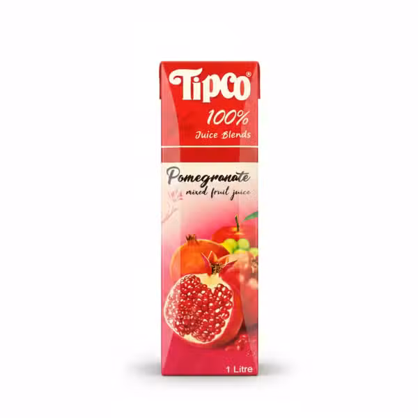 Tipco Pomegranate Mixed Fruit Juice 100% Juice Blends 1 Litre