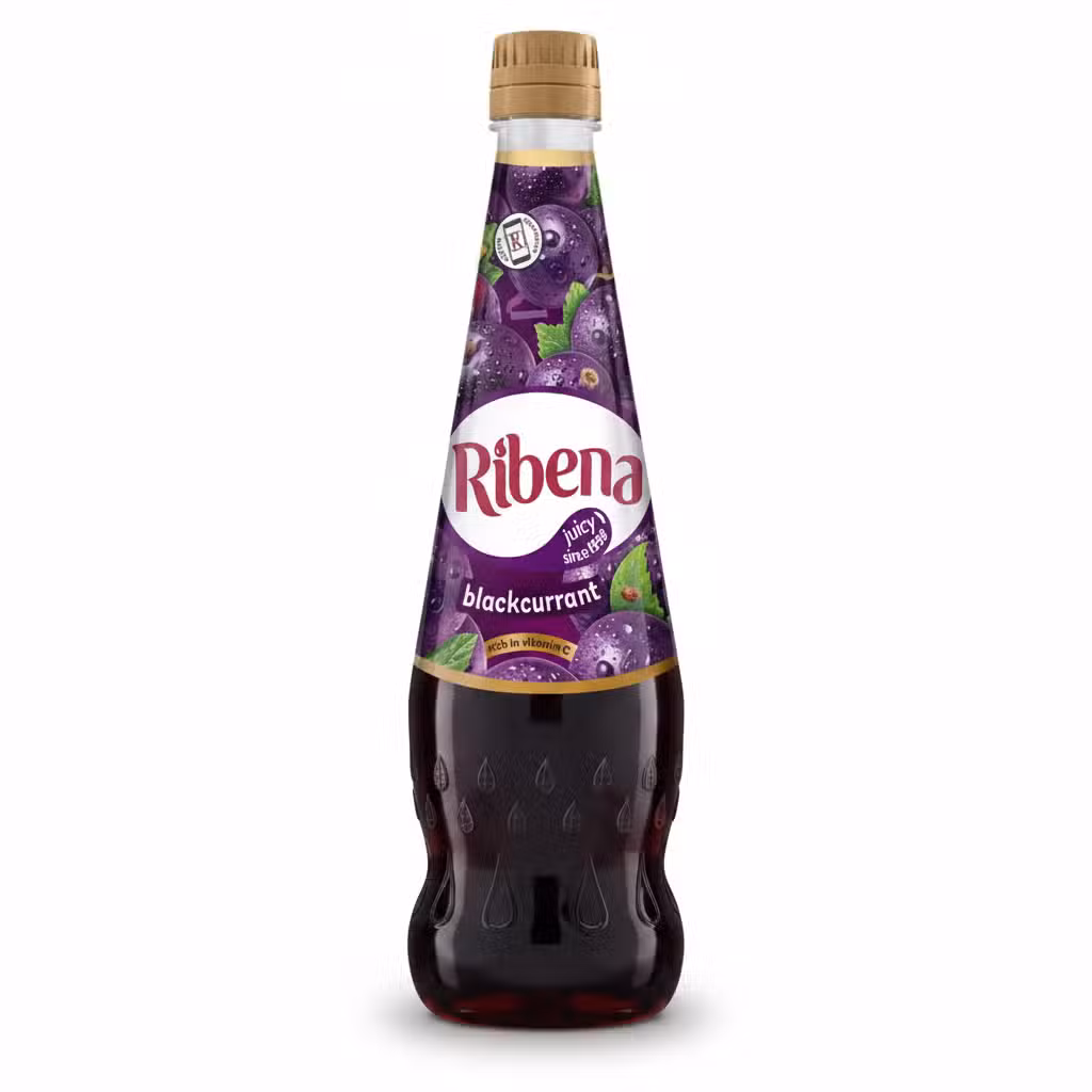 Ribena Blackcurrant Drink Juicy since 1938 Rich in Vitamin C 850ml