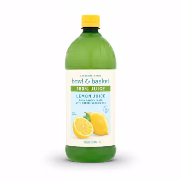 Bowl & Basket Lemon Juice 100% Juice From Concentrate 946ml