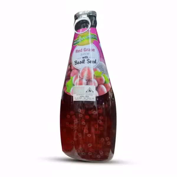 American Harvest Red Grape Juice with Basil Seed 290ml