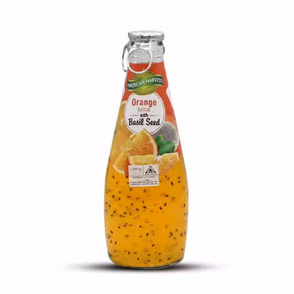 American Harvest Orange Juice with Basil Seed 290ml