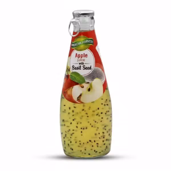 American Harvest Apple Juice with Basil Seed 290ml