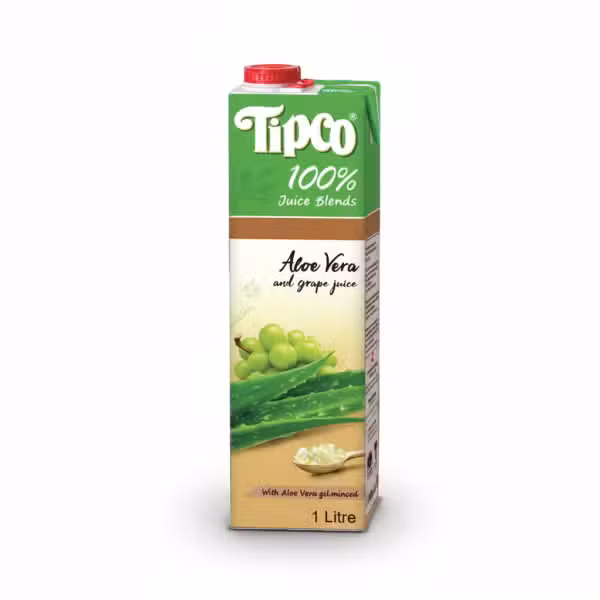 Tipco Aloe Vera Grape Juice 100% Juice Blends 1 Litre