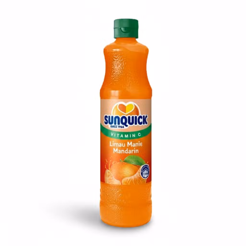 Sunquick Mandarin Fruit Concentrate Vitamin C Limau Manis Mandarin 700ml