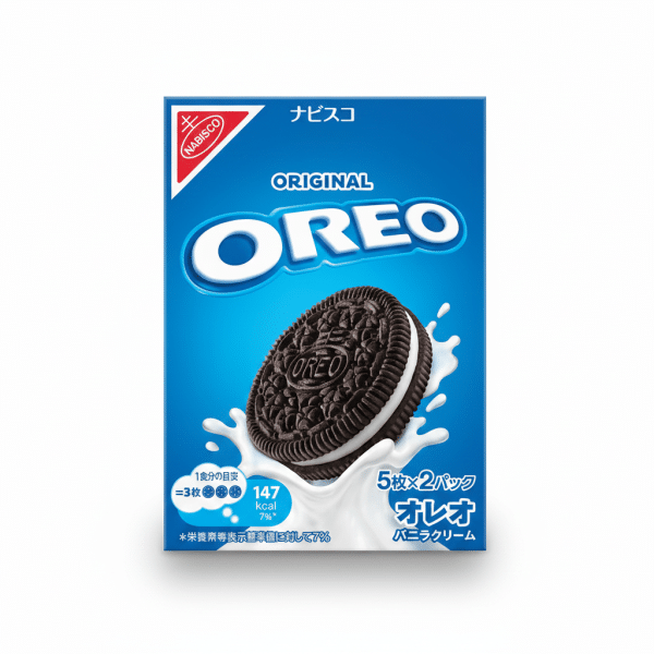 Nabisco Oreo Original Vanilla Cream Biscuits 5 packs x 2 packs 147 kcal
