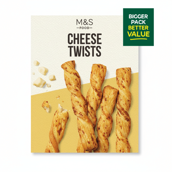 M&S Food Cheese Twists 125gm Baked Snacks