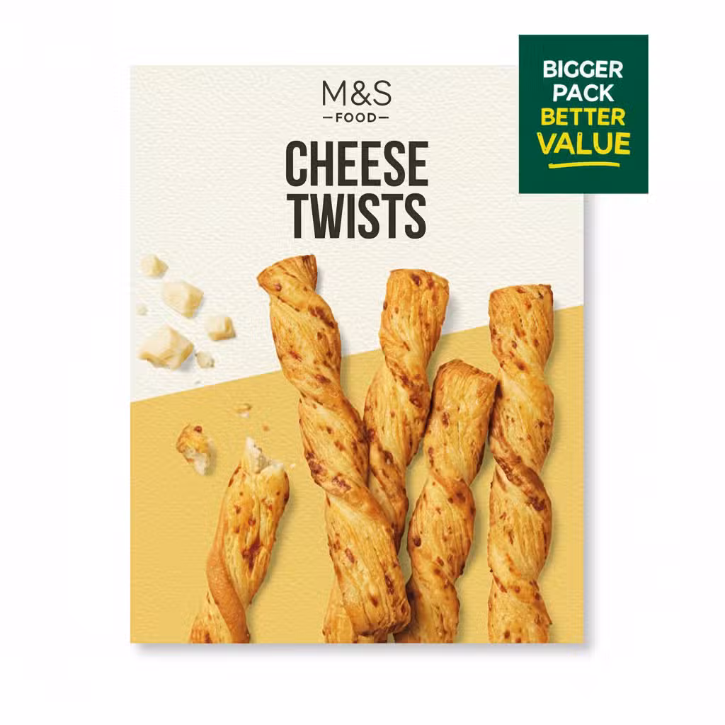 M&S Food Cheese Twists 125gm Baked Snacks