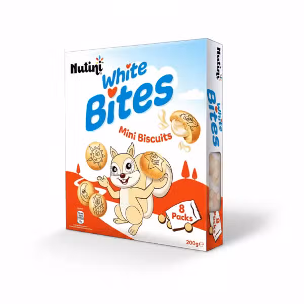 Nutini White Bites Mini Biscuits 200gm