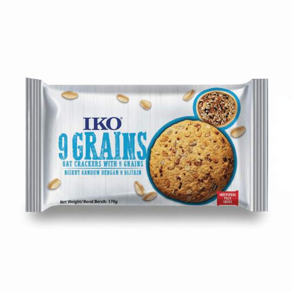 Iko 9 Grains Oat Crackers 178g Individual Pack