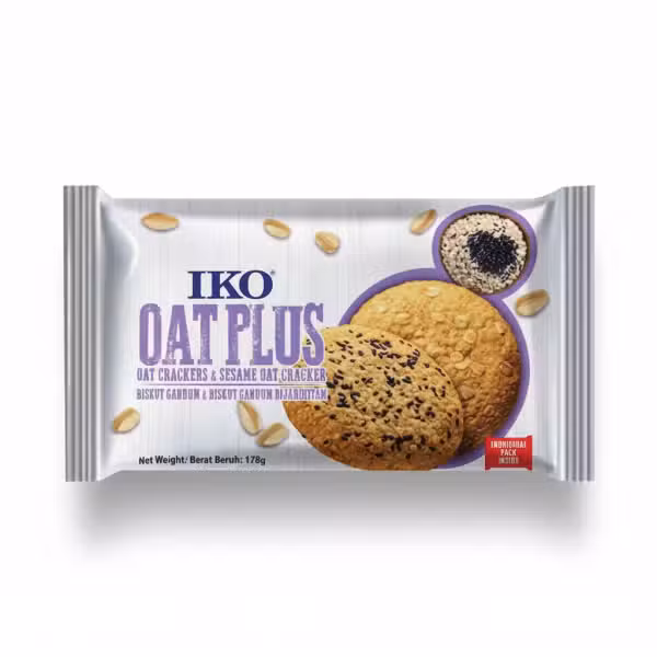 Iko Oat Plus Oat Crackers Sesame Oat Crackers 178gm