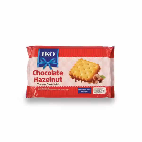 IKO Chocolate Hazelnut Cream Sandwich 180gm