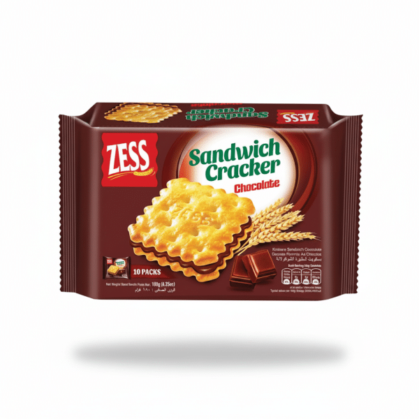 Zess Sandwich Cracker Chocolate 180g