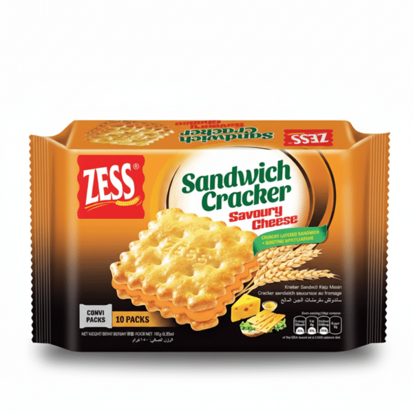 Zess Savoury Sandwich Cracker Cheese 10 Packs 180gm