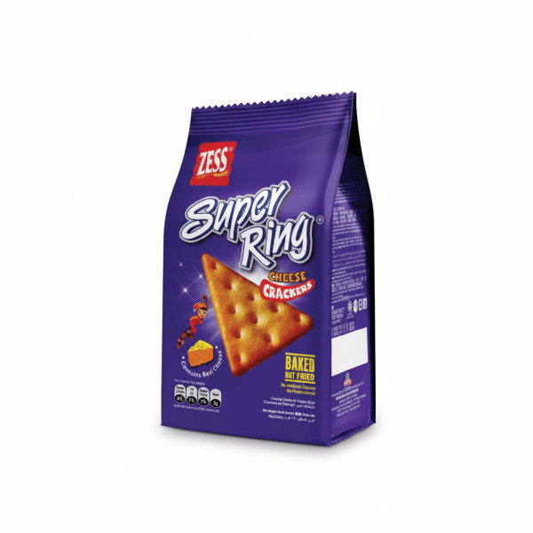 Zess Super Ring Cheese Crackers Baked Nut Fried 75gm