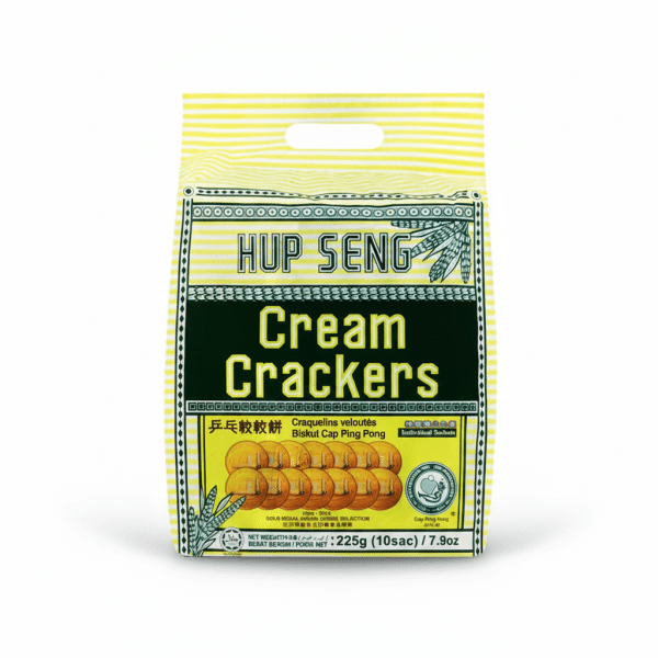 Hup Seng Cream Crackers 225g 10 Sacs