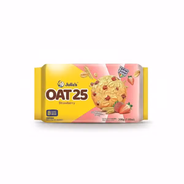 Julie's Oat 25 Strawberry Biscuits 200g