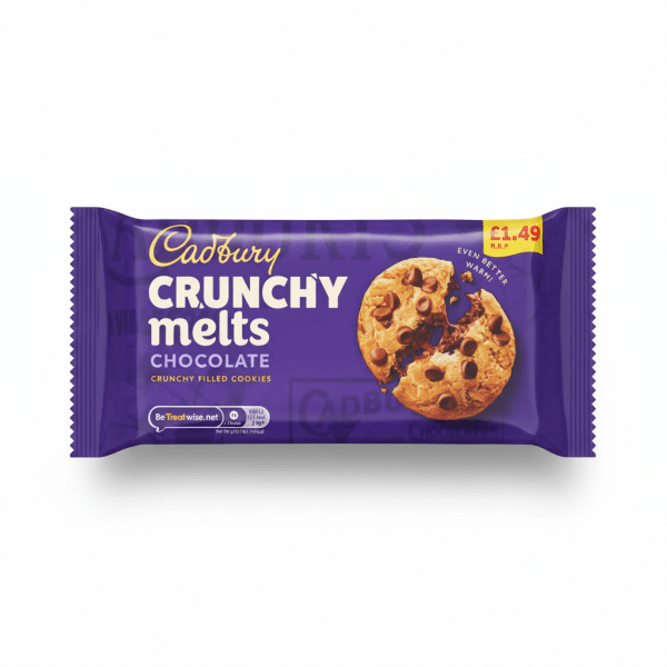 Cadbury Crunchy Melts Chocolate Crunchy Filled Cookies 156gm