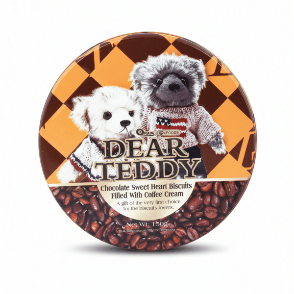 Mais Foods Dear Teddy Chocolate Sweet Heart Biscuits Filled With Coffee Cream 150gm
