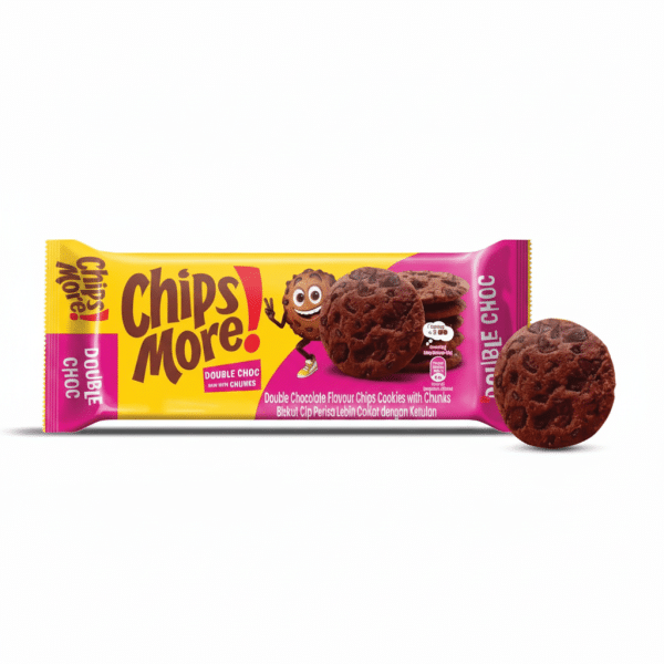 Chips More Double Chocolate Flavor Chips Cookies with Chunks 135gm