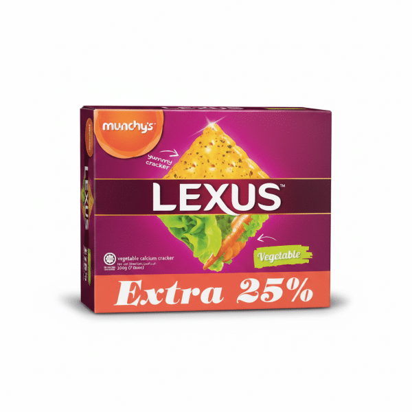 Munchy's Lexus Vegetable Calcium Cracker 100g 7 Packs