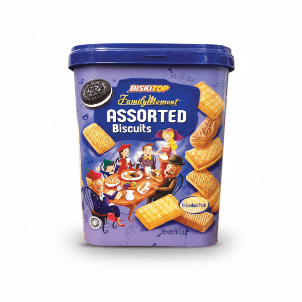 Biskitop Family Moment Assorted Biscuits 600gm Blue