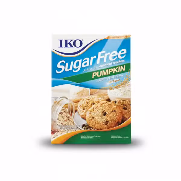 IKO Sugar Free Pumpkin Oatmeal Crackers 178gm High Fibre