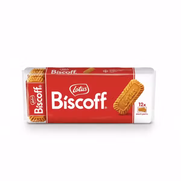 Lotus Biscoff Cookies 186gm Snack Packs