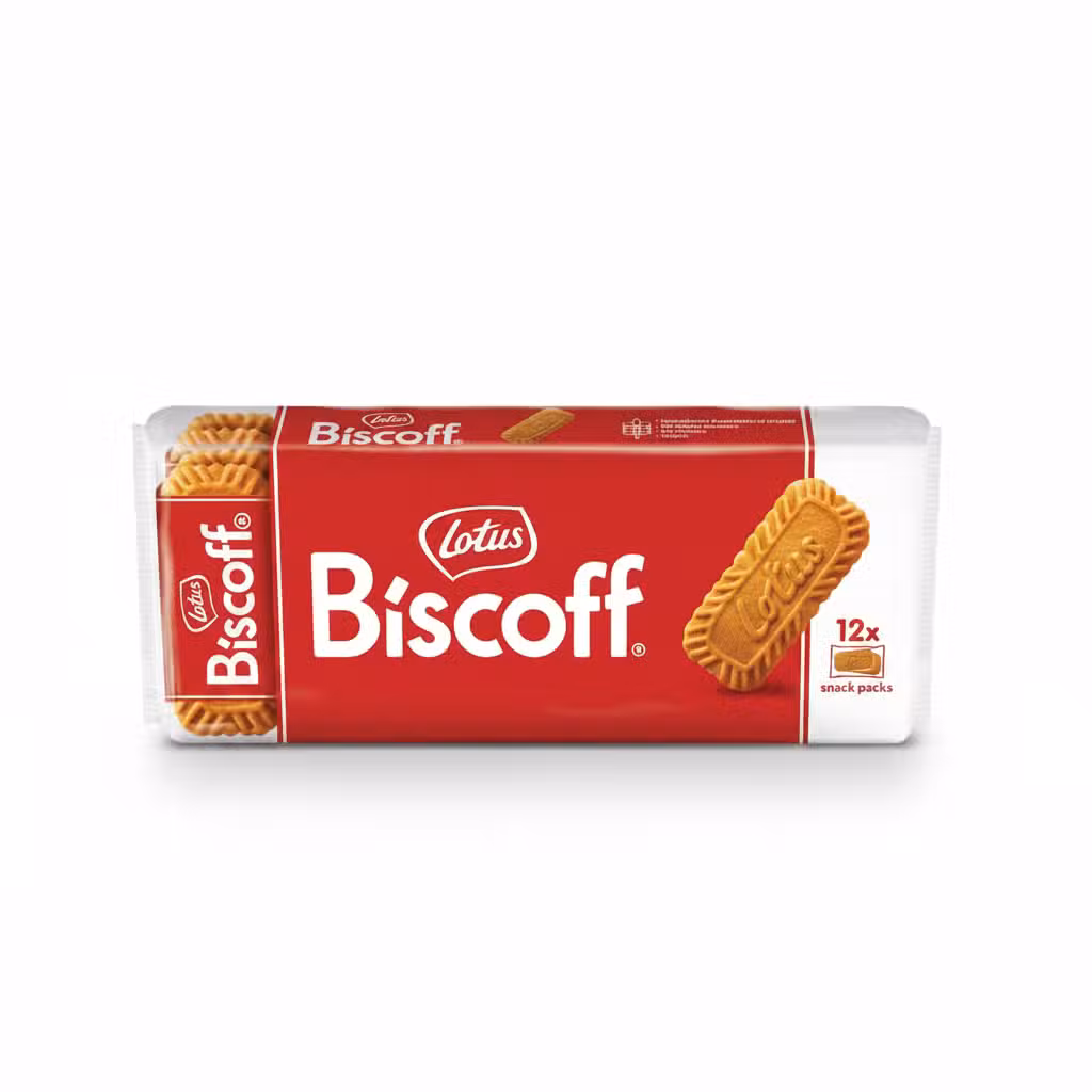 Lotus Biscoff Cookies 186gm Snack Packs