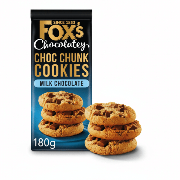 Fox's Chocolatey Choc Chunk Cookies Milk Chocolate 180g
