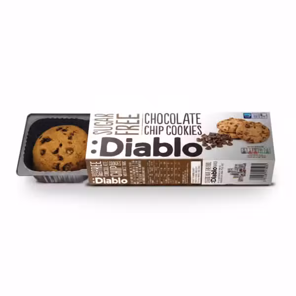 Diablo Sugar Free Chocolate Chip Cookies 130gm