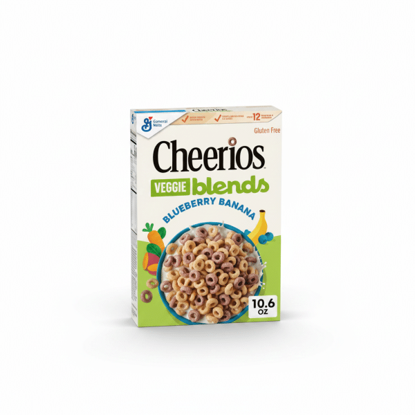 General Mills Cheerios Veggie Blends Blueberry Banana Cereal 10.6 Oz Gluten Free