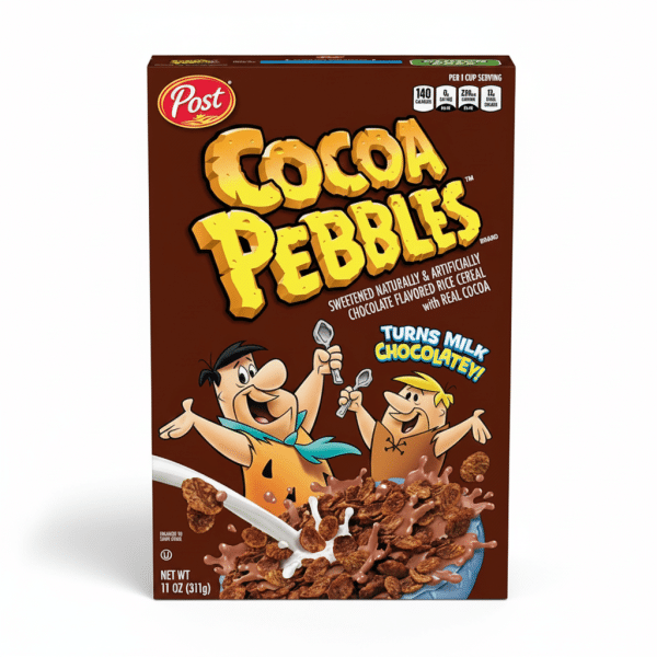Post Cocoa Pebbles Sweetened Chocolate Flavored Rice Cereal 11 OZ