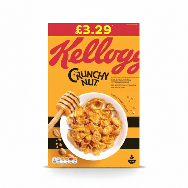Kellogg's Crunchy Nut Cornflakes 460gm Honey Flavour No Artificial Colours