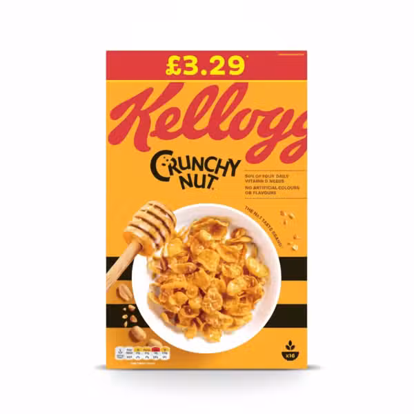 Kellogg's Crunchy Nut Cornflakes 460gm Honey Flavour No Artificial Colours