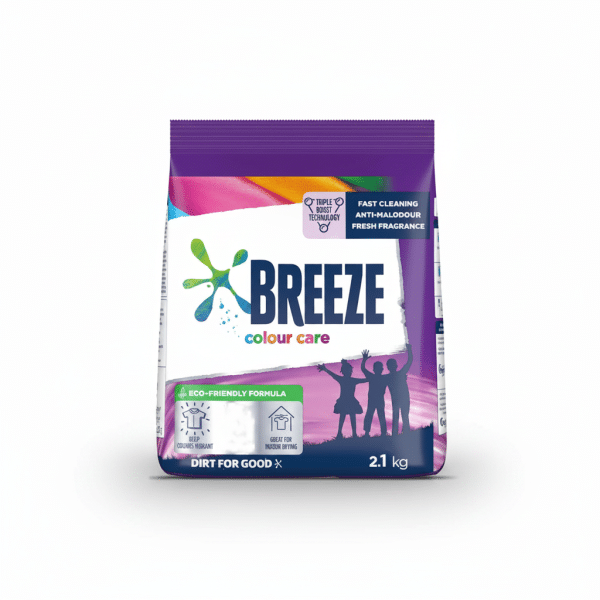 Breeze Colour Care Detergent Powder 2.1kg Eco-Friendly Formula