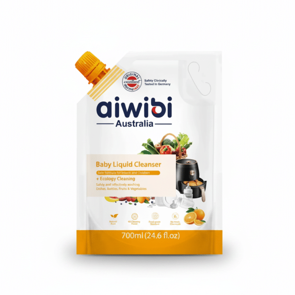 Aiwibi Australia Baby Liquid Cleanser Orange Flavor 700ml Safe Formula for Infants and Children