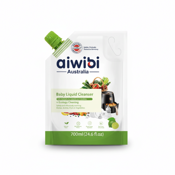 Aiwibi Australia Baby Liquid Cleanser Lime Flavor 700ml Safe Formula For Infants Children Ecology Cleaning