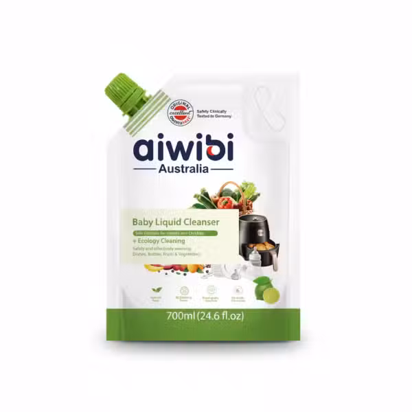 Aiwibi Australia Baby Liquid Cleanser Lime Flavor 700ml Safe Formula For Infants Children Ecology Cleaning