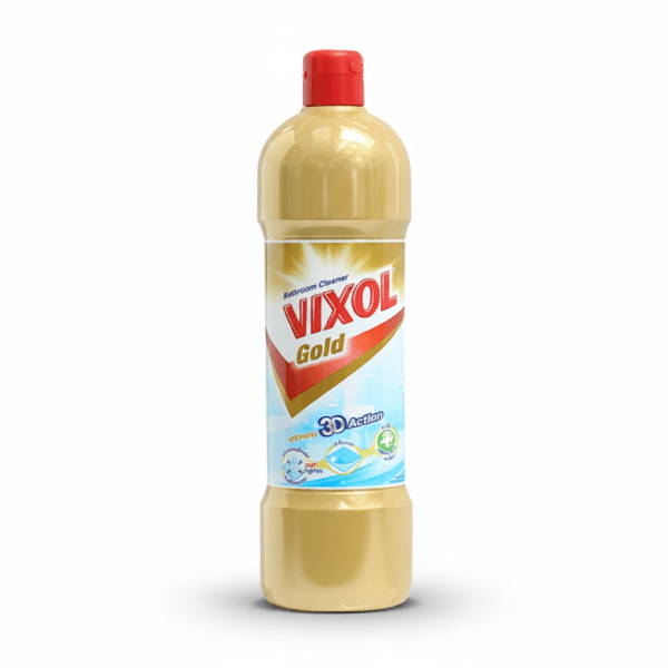 Vixol Gold Bathroom Cleaner 900ml 3D Action