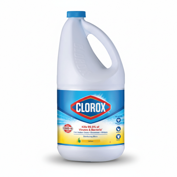 Clorox Disinfecting Bleach Lemon 2L Kills 99.9% of Viruses and Bacteria