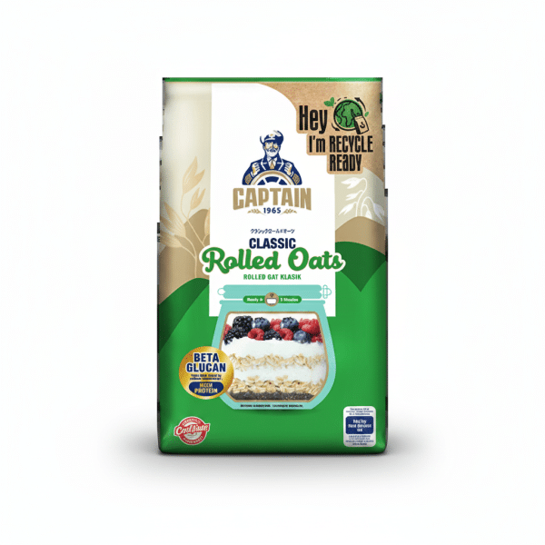 Captain Classic Rolled Oats 800gm Beta Glucan High Protein
