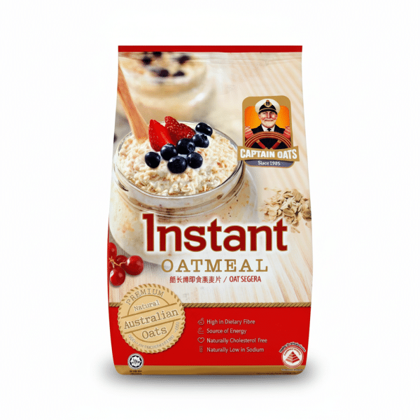 Captain Oats Instant Oatmeal Oat Segera 400gm Australian Oats High in Dietary Fibre