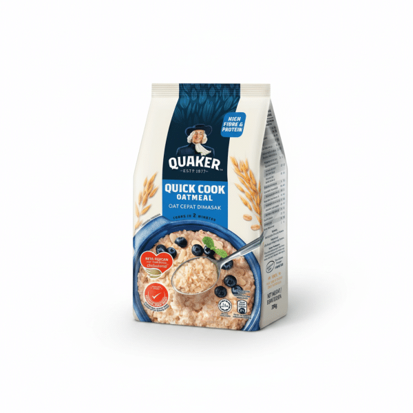 Quaker Quick Cook Oatmeal 300gm High Fibre Protein