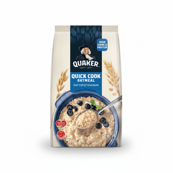 Quaker Quick Cook Oatmeal 800gm High Fibre Protein