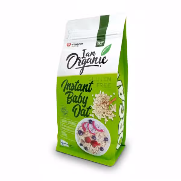 NHF I Am Organic Instant Baby Oat 500gm Gluten Free