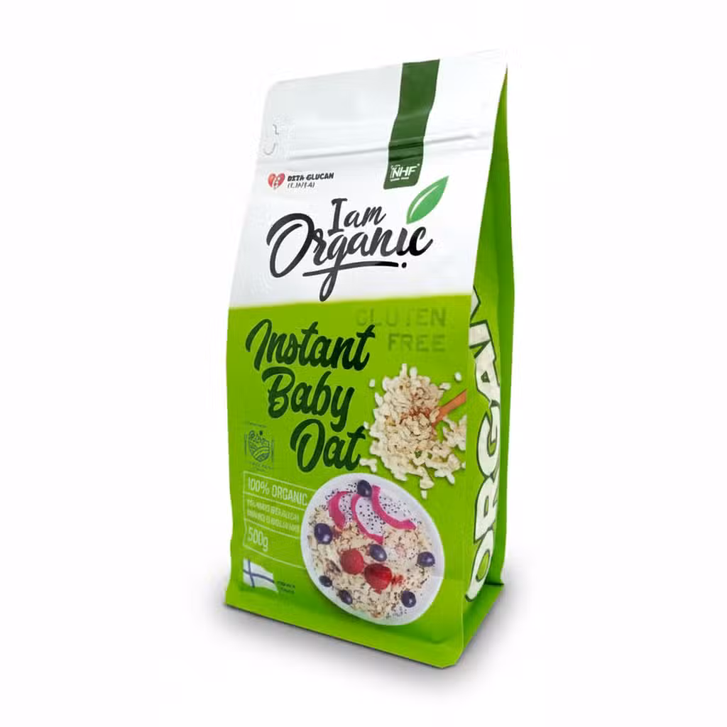 NHF I Am Organic Instant Baby Oat 500gm Gluten Free