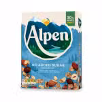 Alpen No Added Sugar Muesli Recipe Crunchy Chewy Spoonfuls of Juicy Raisins Roasted Nuts Rolled Oats 550G