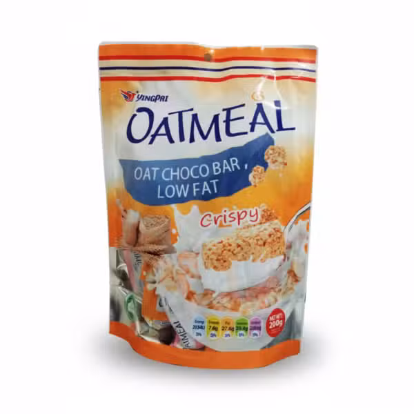 Yingpai Oatmeal Oat Choco Bar Low Fat 200gm Crispy